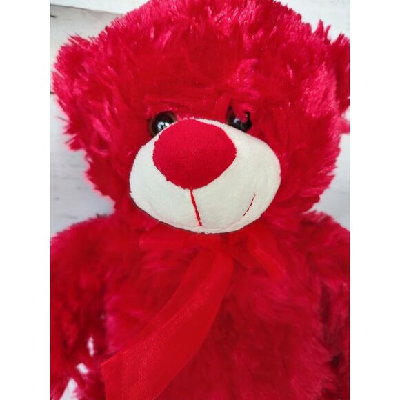 Valentine's Day red teddy bear heart foot 10 inches - Picture 2 of 7